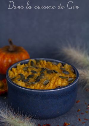 Une photo de Purée de butternut au panais