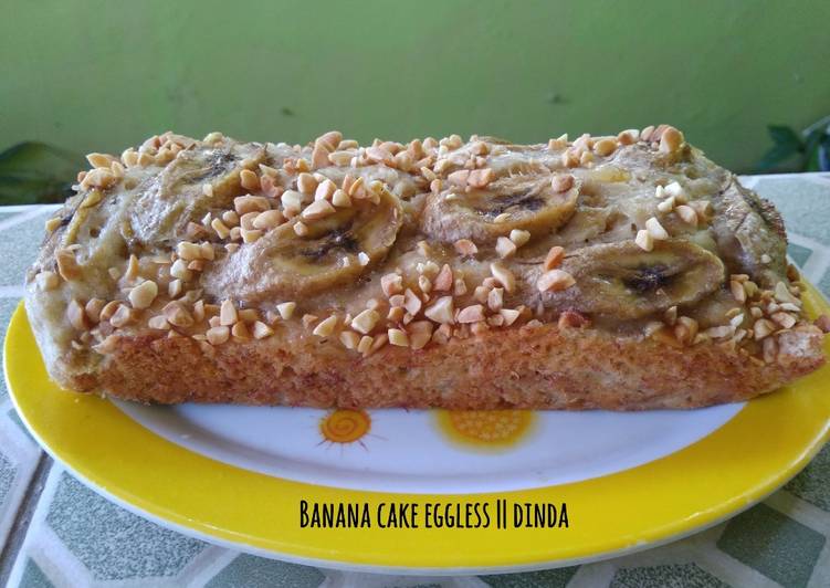 Banana cake eggless (no telur, no mixer)