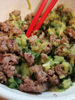 Una foto de Spaghetti de calabacín y carne picada