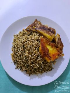 عکسی از دستور شنگِ پلو با ماهی