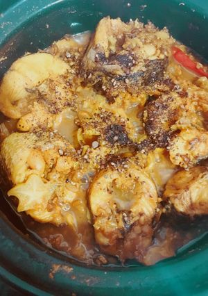 Hình của món Cá lóc kho tương (style của mẹ).