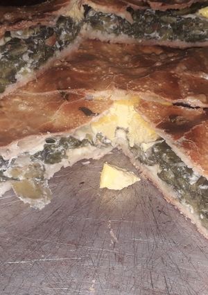 Una foto de Pascualina de acelga con masa casera