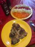 Ensalada con bife a la plancha