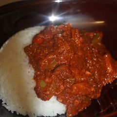 A picture of Ghanaian Corned Beef Stew.