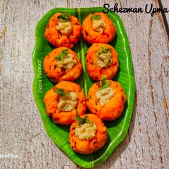 Schezwan Upma Bites - Fusion Morning Breakfast A picture of Schezwan Upma Bites - Fusion Morning Breakfast.