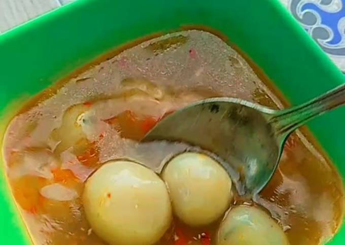 Wajib coba! Bagaimana cara memasak Cilok Kuah Pedas yang gurih