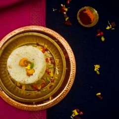 A picture of Banana Sheera/ Halwa.