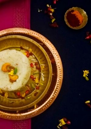 A picture of Banana Sheera/ Halwa.