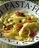 Fettuccine con acelgas