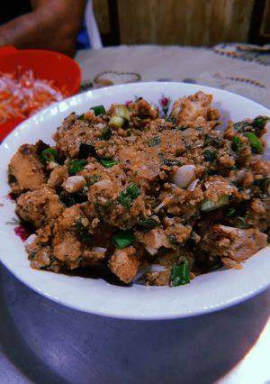 A picture of Pepper chicken dry.