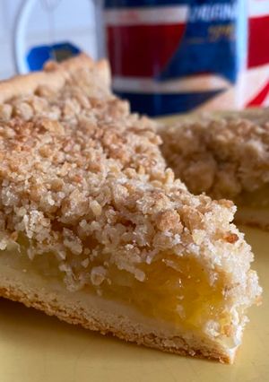 Hibrid almás pite/morzsasütemény recept fotója