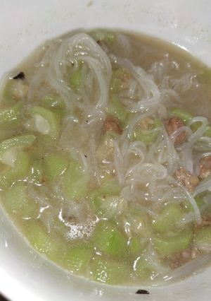 Foto resep 6. Gambas kuah soun/bihun cah ayam/bak