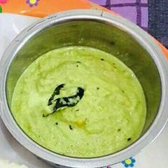 A picture of Mint and cocont chutney.