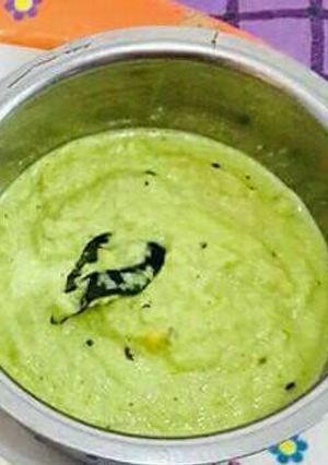 A picture of Mint and cocont chutney.