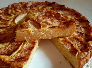 Foto di Torta di grano cotto mele e cannella