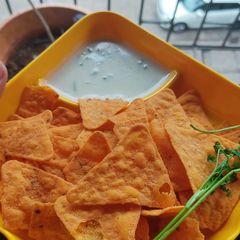 A picture of Cheese chilli dip.
