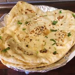 A picture of Butter Naan without Yeast and Tandoor.