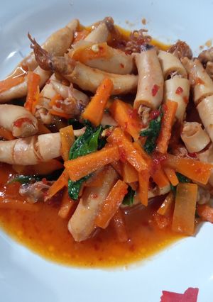 Foto resep Baby Cumi asin sambal kemangi