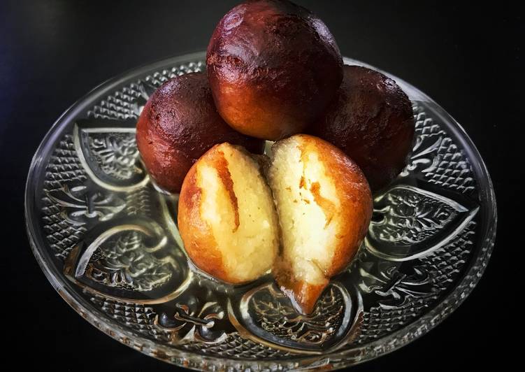 Recipe of Any-night-of-the-week Gulab Jamun using Milk Powder