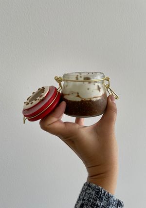 Una foto de Natilla con chía