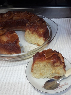 Una foto de Tarta invertida de manzana
