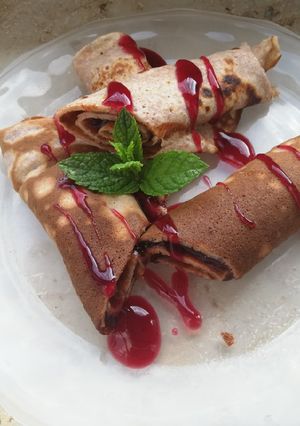 Teljes kiőrlésű palacsinta recept fotója