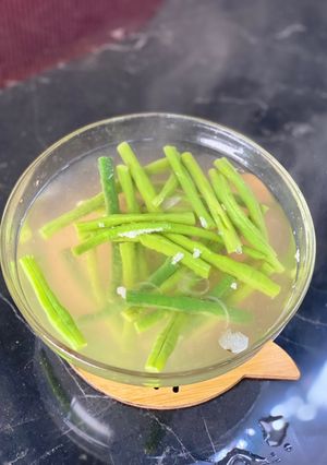 Foto resep Sayur bening asam kacang panjang
