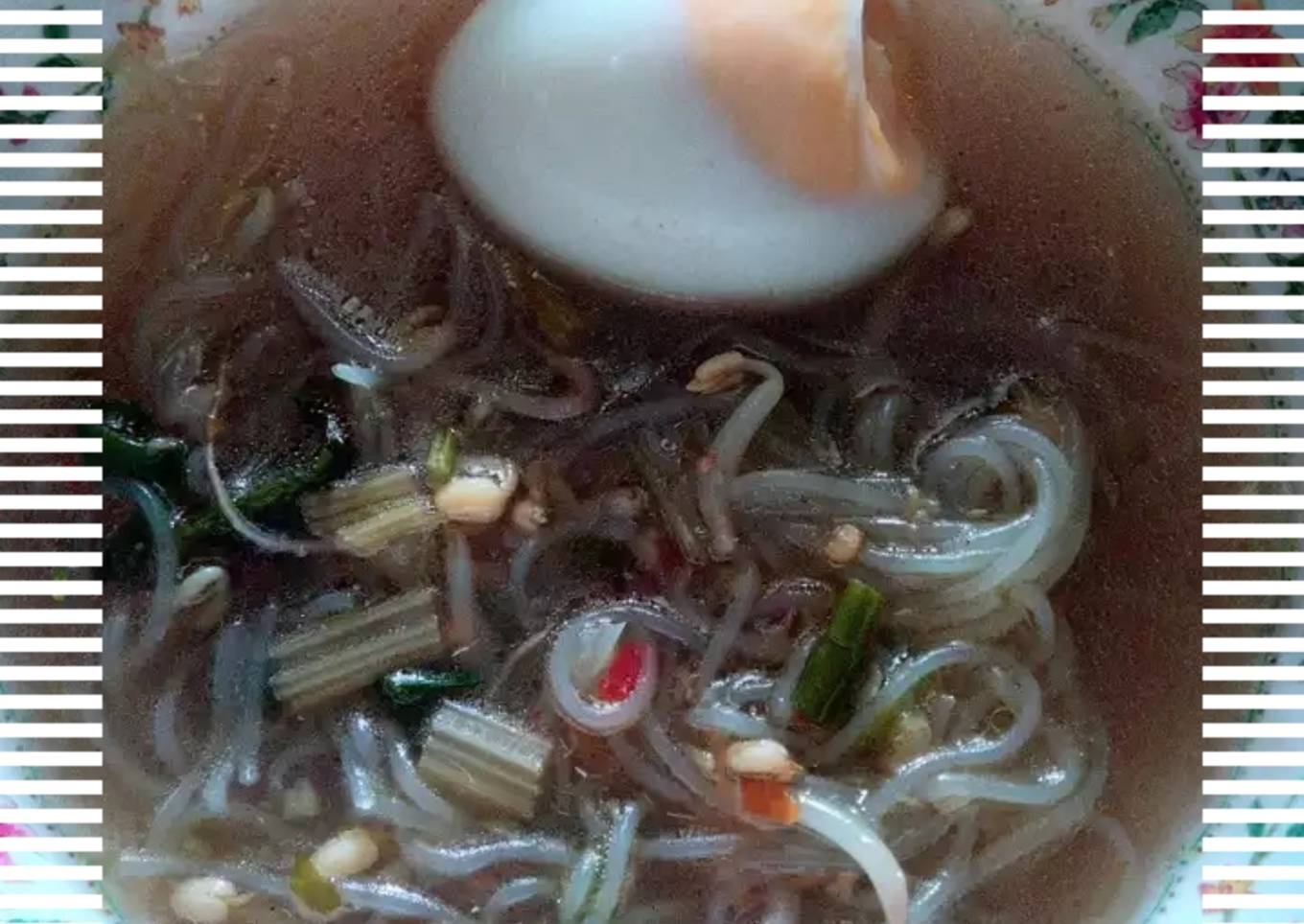 Soto telur sederhana ala anak kost