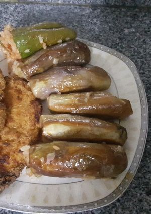صورة لوصفة محشي وبانيه في الفرن