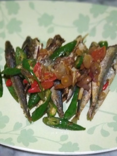 Foto resep Ikan Asin Cue Cabe Ijo