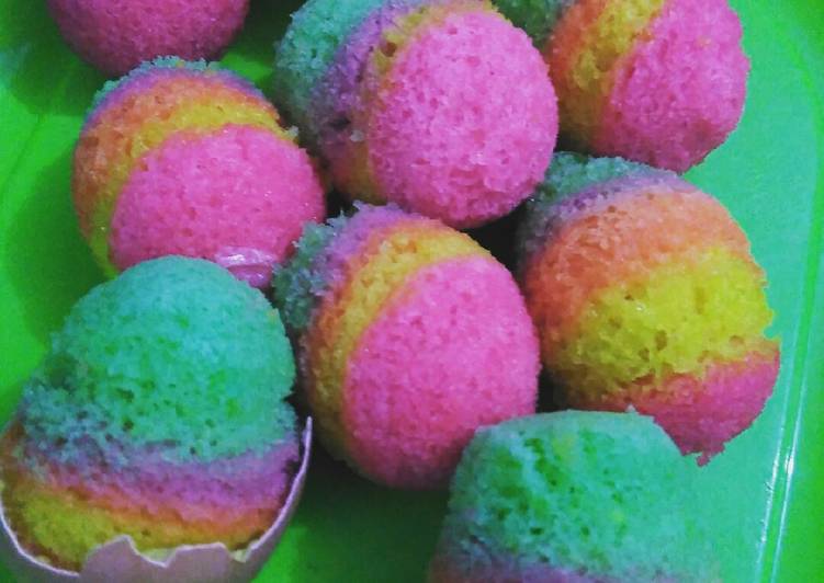 Bolu Telur Rainbow