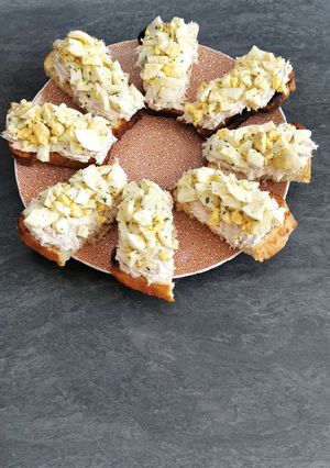 Une photo de Tartine Œufs Mimosa