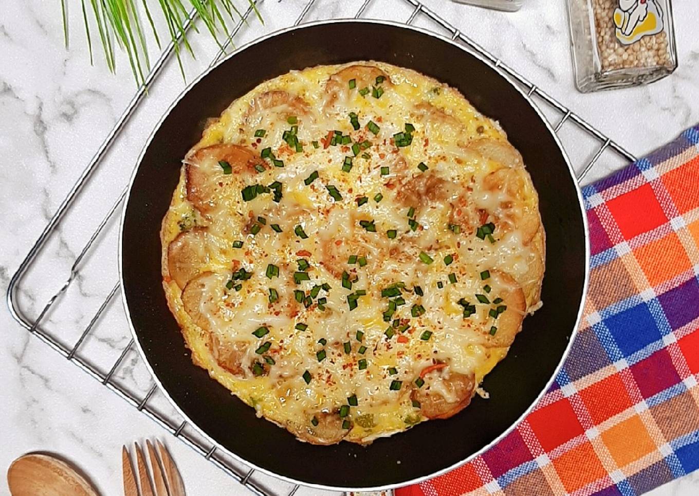 Fritata Kentang Brokoli