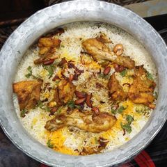 Omani chicken biryani A picture of Omani chicken biryani.
