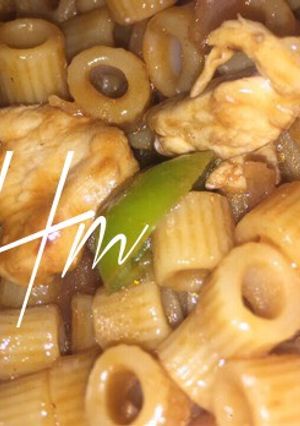 صورة لوصفة مكرونة بصوص الصويا