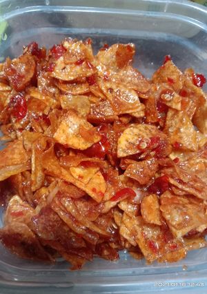 Foto resep Kering kentang pedas manis