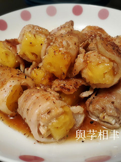 鳳梨金針燒肉捲 的食譜成品照片
