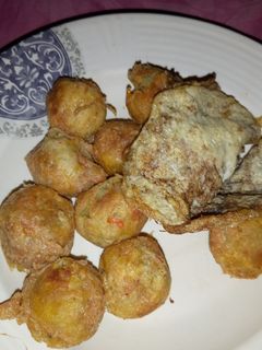 Yam balls da kwai ainihin hoton girkin