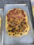 Focaccia con puré de papa