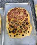 Focaccia con puré de papa