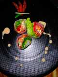 Vegie n Smoked Beef Salad Wrap