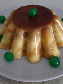 Una foto de Flan de bizcochos de soletilla