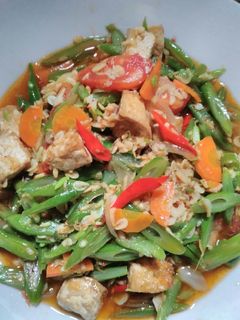 Foto resep Tumis buncis wortel tahu