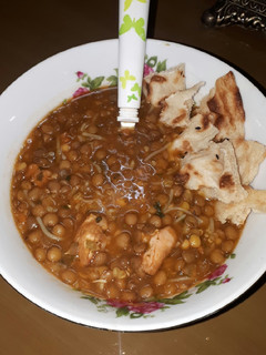 عکسی از دستور سوپ عدس و بلغور