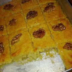 A picture of Pam's Semolina Dessert (Basbousa).