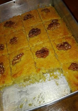 A picture of Pam's Semolina Dessert (Basbousa).