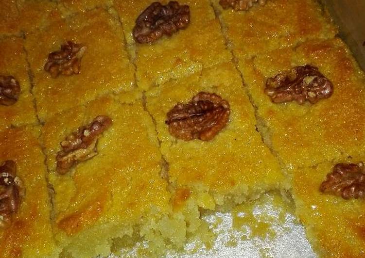 Quick Tips Pam&#39;s Semolina Dessert (Basbousa)