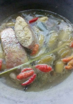 Foto resep Ikan kakap merah masak blimbing wuluh
