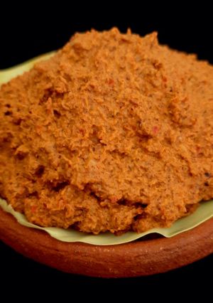A picture of Black sesame seeds thuvaiyal.