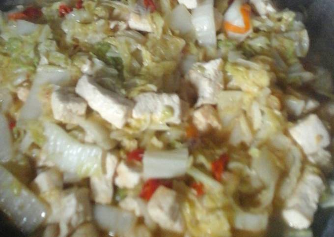 Resep Tumis Sawi Putih Campur Tahu Putih Oleh Dina F Cookpad